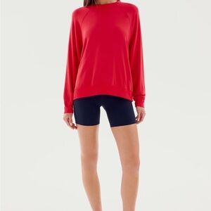 Splits59 Andie Fleece Sweatshirt Pirate Red Size Small